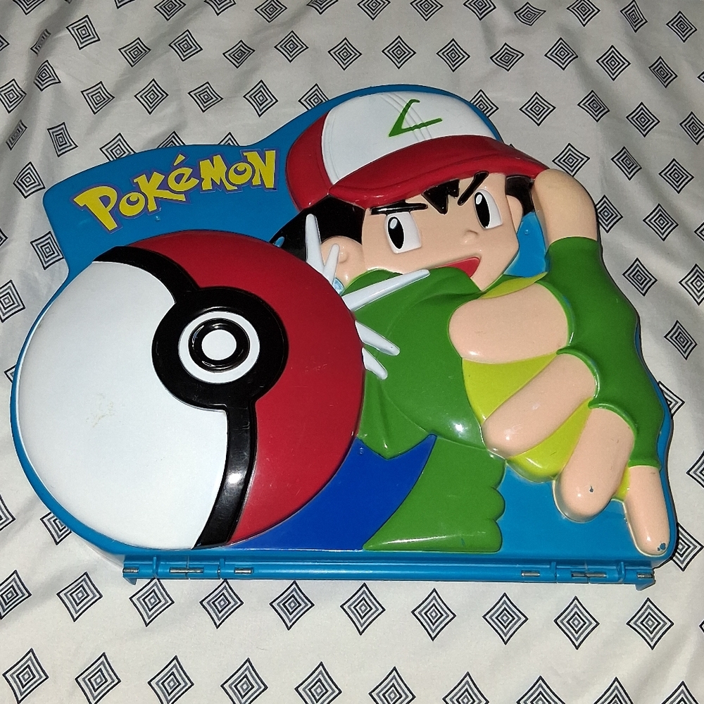 1999 Pokemon Stamp Set With Plastic Case Holder Pikachu Nintendo Vintage 90s